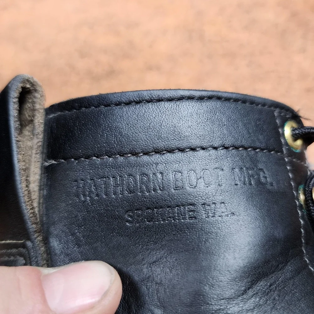 Hathorn Boot Mfg‎ Packer Boots Mens Size 6.5 A Brown Leather Vibram Work USA